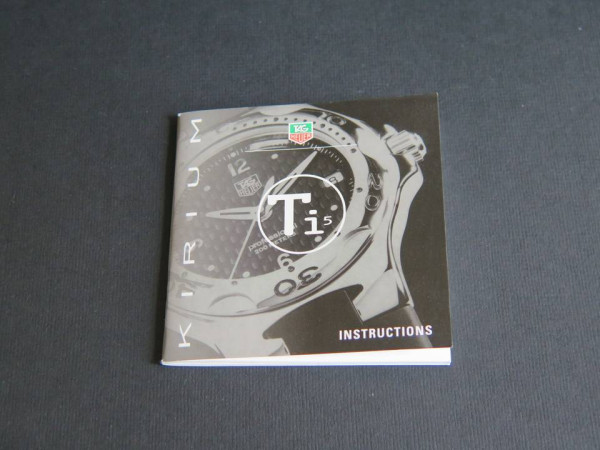 Tag Heuer - Instructions Kirium Ti5 Booklet