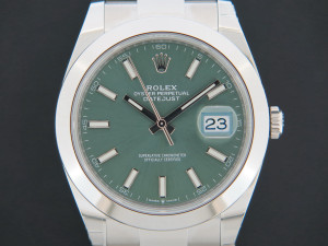 Rolex Datejust 41 Mint Green Dial 126300 NEW