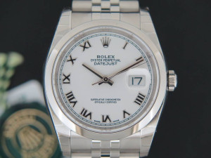 Rolex Datejust 116200  White Roman NEW 