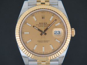 Rolex Datejust 41 Gold/Steel Champagne Dial 126333