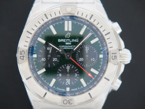 Breitling Chronomat B01 42 Green Dial AB0134 NEW