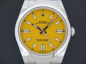 Rolex Oyster Perpetual 41 Yellow Dial 124300