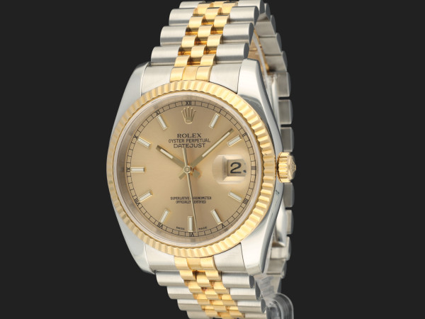 Rolex - Datejust Gold/Steel Champagne Dial 116233