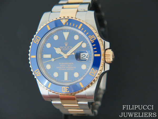 Rolex -  Submariner Date Gold/Steel  Blue Dial 116613LB   