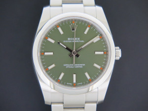 Rolex Oyster Perpetual 34 Olive Dial 114200