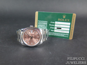 Rolex Date Pink Dial 115234 