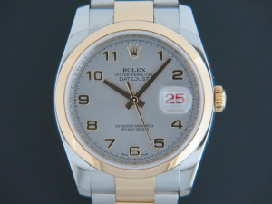 Rolex Datejust Gold/Steel Grey Arab Dial 116203