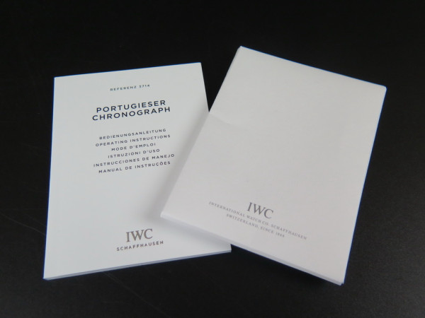 IWC - Portugieser Operating Instructions & Cleaning Cloth