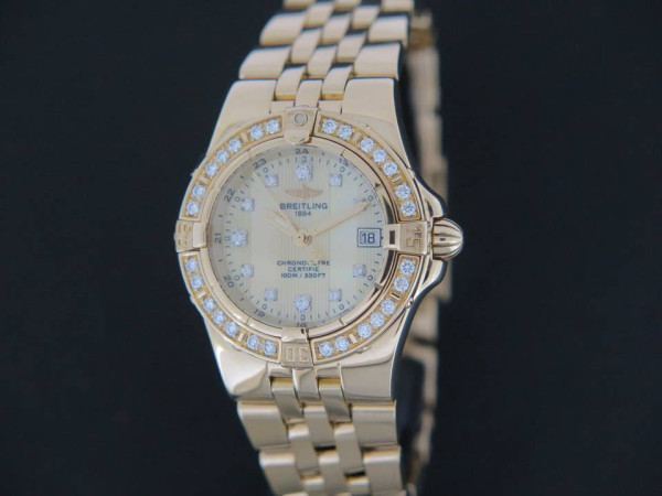 Breitling - Breitling Starliner diamonds Yellowgold K71340