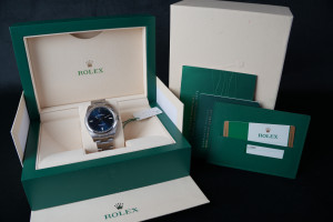 Rolex Oyster Perpetual 39 Blue Dial 114300
