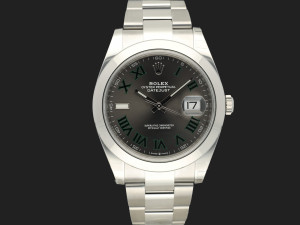 Rolex Datejust 41 Slate Roman Dial 126300 NEW