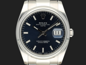Rolex Date 34 Blue Dial 115200