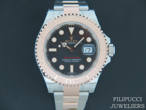 Rolex Yacht-Master 40 Everosegold/Steel Black Dial NEW 116621 STICKERS