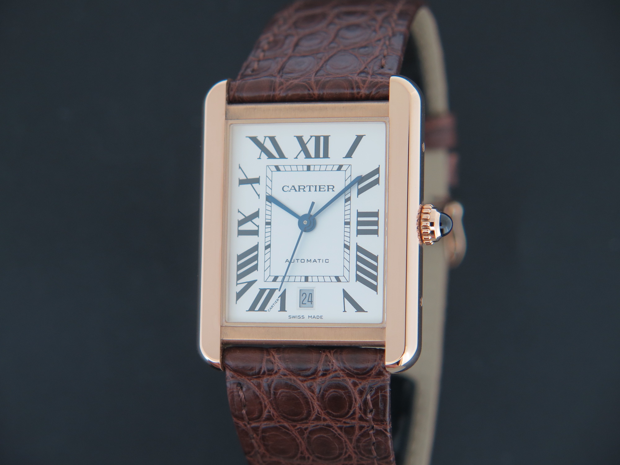 Cartier Tank Solo XL Automatic Rose Gold W5200026 NEW Watches Filipucci Juweliers