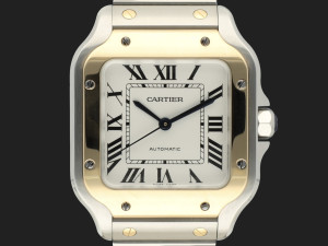 Cartier Santos Medium Gold/Steel Roman Dial W2SA0016