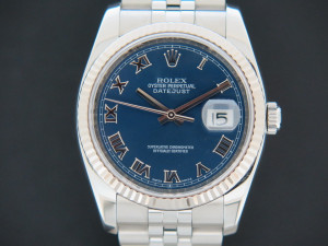 Rolex Datejust  Blue Roman Dial 116234