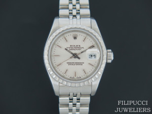 Rolex Datejust Lady 26mm Silver Tapestry Dial