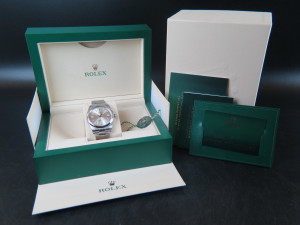 Rolex Oyster Perpetual 41 Silver Dial 124300 NEW 