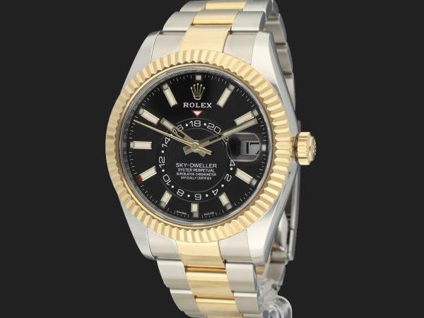 Rolex - Sky-Dweller Gold/Steel Black 326933