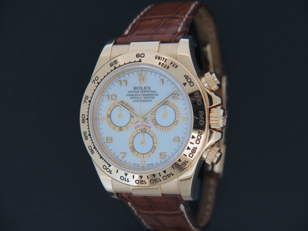 Rolex - Daytona Yellow Gold White Dial 116518