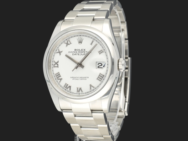 Rolex - Datejust White Roman Dial 126200  