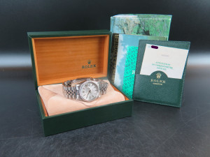 Rolex Datejust Silver Tapestry Dial 16220