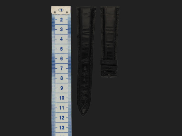 Ulysse Nardin - Black alligator strap 20-16mm 