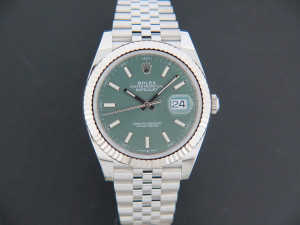 Rolex Datejust 41 Mint Green Dial 126334 NEW