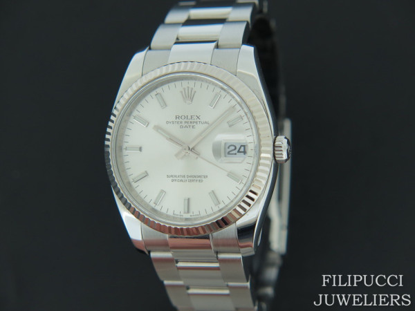 Rolex - Date Silver Dial 115234