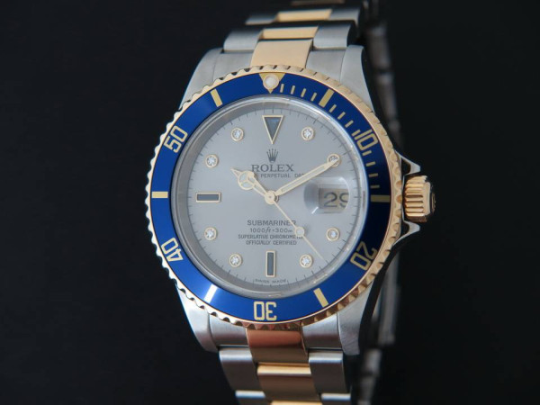 Rolex - Submariner Serti/Sultan Dial Gold/Steel 16613