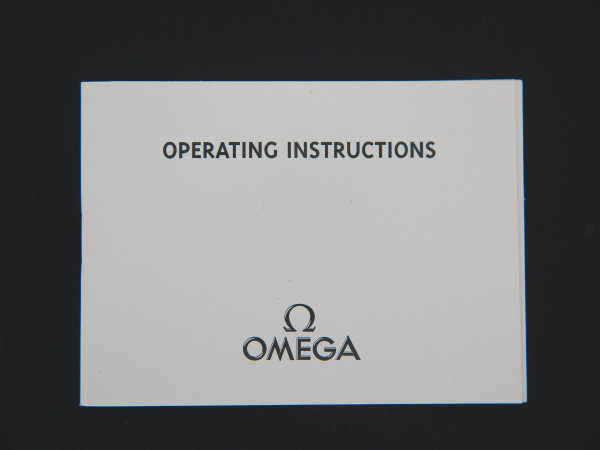 Omega - Operating Instructions Booklet