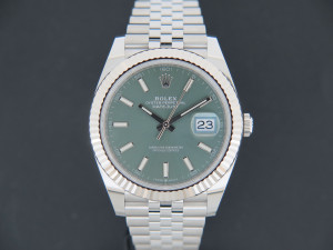 Rolex Datejust 41 Mint Green Dial 126334 NEW