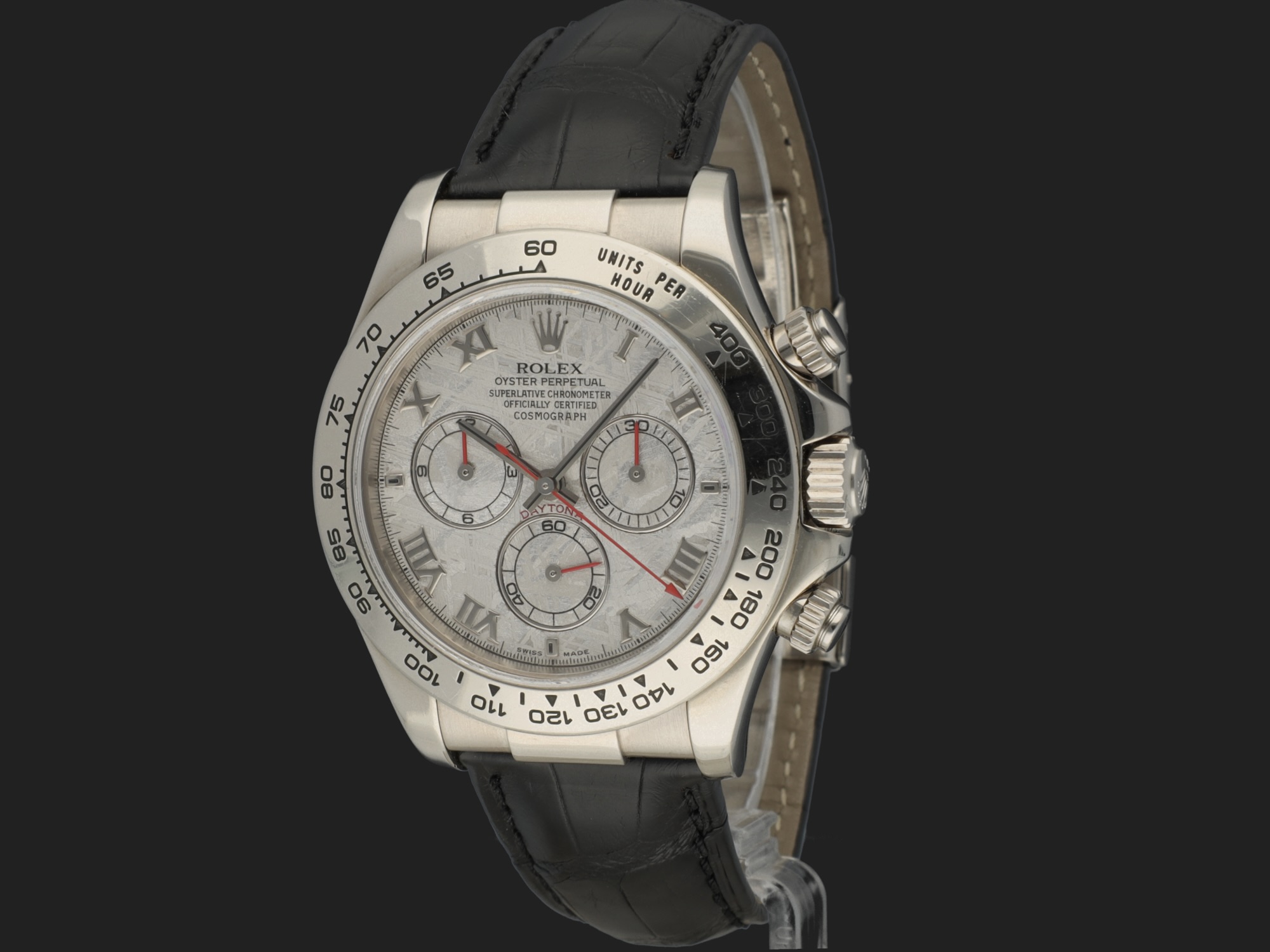 Rolex Daytona White Gold Meteorite Dial 116519 Watches Filipucci Juweliers