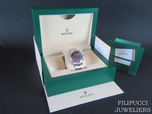 Rolex Oyster Perpetual Red Grape NEW 114300