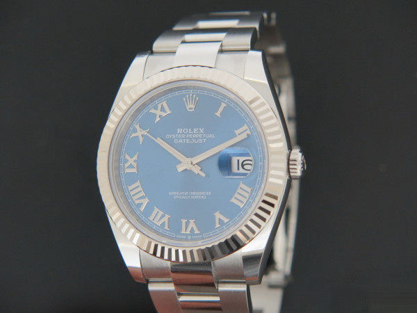 Rolex - Datejust 41 Blue Roman Dial 126334 NEW  