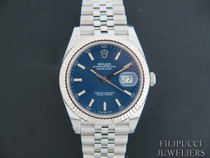 Rolex Datejust 41 Blue Dial 126334 NEW    