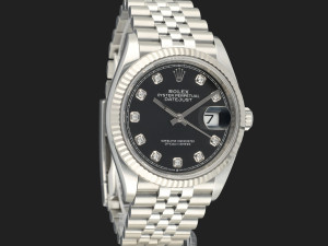 Rolex Datejust Black Diamond Dial 126234