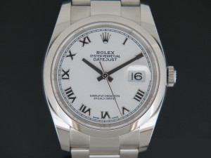 Rolex Datejust 116200 White Roman Dial 