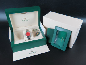 Rolex Oyster Perpetual 31 Coral Red Dial 277200 NEW