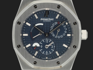 Audemars Piguet Royal Oak Dual Time Blue Dial 26120ST