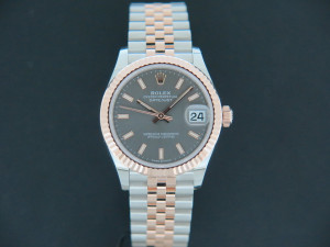 Rolex Datejust 31 Everosegold/Steel Slate Dial NEW 278271