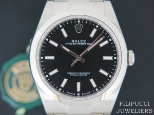 Rolex Oyster Perpetual Black Dial NEW 114300      