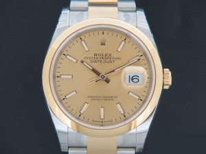 Rolex Datejust Gold/Steel Champagne Dial NEW 126203