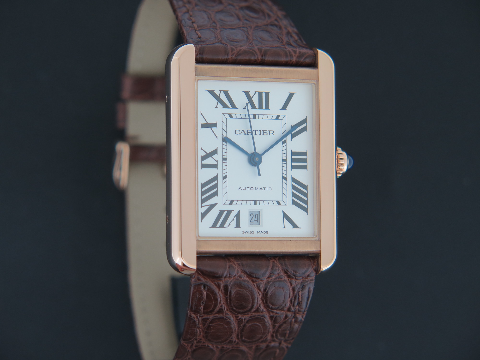 Cartier Tank Solo XL Automatic Rose Gold W5200026 NEW Uhren Filipucci Juwelers