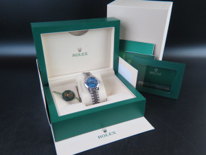 Rolex Datejust 31 Azzurro Floral Diamond Dial 278344RBR NEW