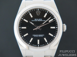 Rolex Oyster Perpetual 39 Black Dial NEW 114300