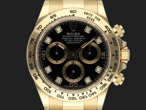 Rolex Daytona Yellow Gold Black Diamond Dial 116508