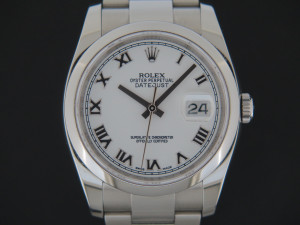 Rolex Datejust 36 White Roman Dial 116200