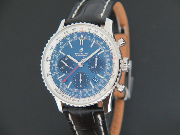 Breitling - Navitimer 1 B01 Chronograph Blue Dial NEW AB0121211C1P1
