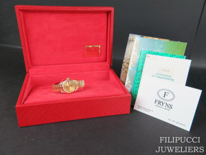 Rolex  Datejust Yellow Gold Champagne Diamond Dial & Diamond Lugs 69238